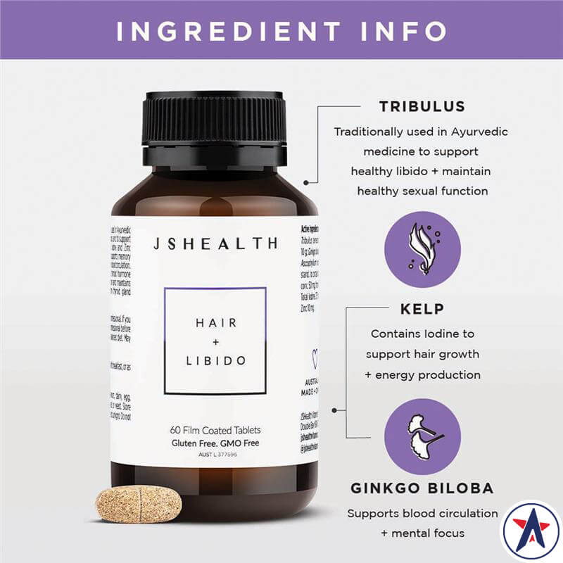 Viên uống hỗ trợ tóc và chức năng sinh lý JSHEALTH Hair + Libido