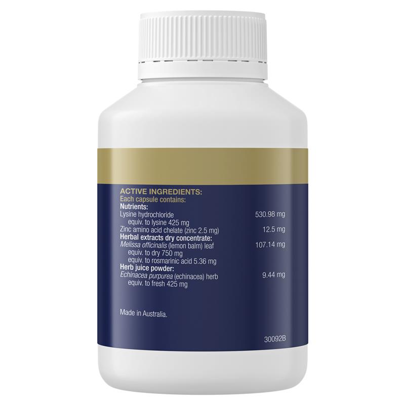 Viên uống lysine giảm vết loét lạnh BioCeuticals ViroGuard 60 viên