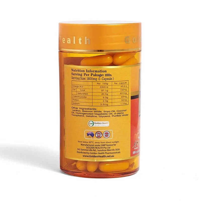 Viên uống Sữa ong chúa Golden Health Royal Jelly 1600mg 6% 10 HAD