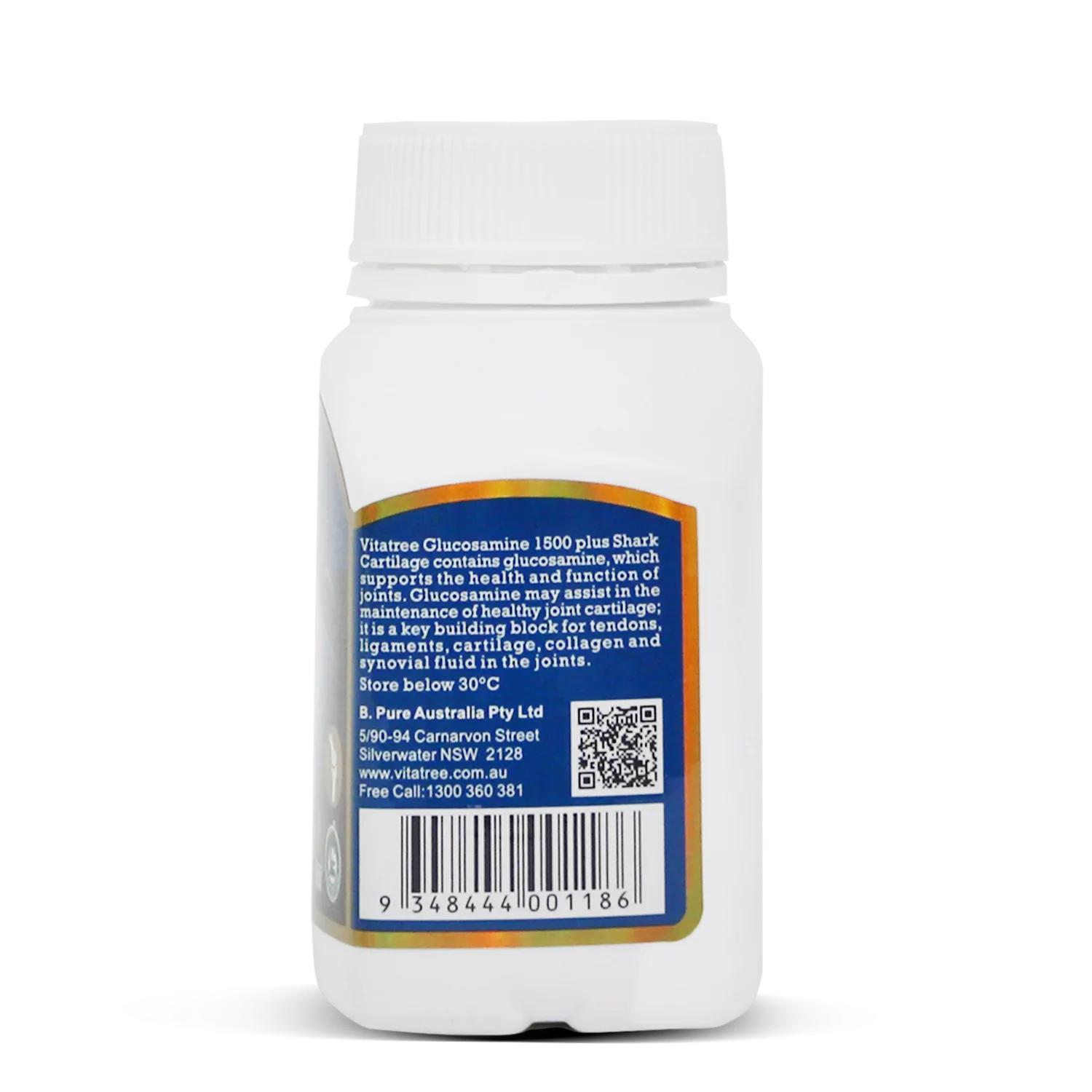 Viên uống bổ khớp Vitatree Glucosamine 1500mg Plus Shark Cartilage 250mg 100 viên