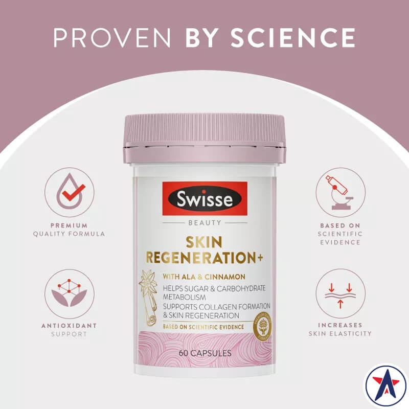 Viên uống tái tạo da Swisse Beauty Skin Regeneration+ 60 viên