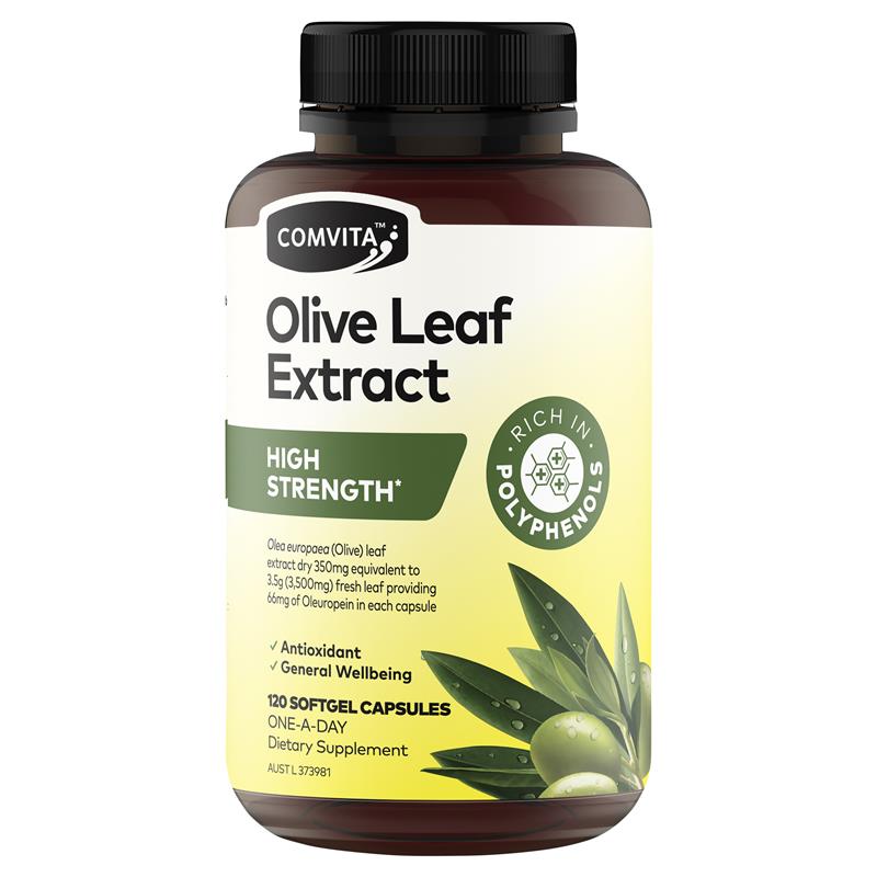Viên uống tinh chất lá oliu Comvita Olive Leaf Extract High Strength