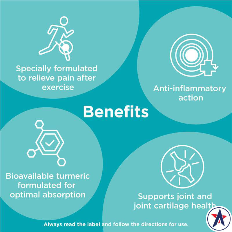 Viên uống tinh chất nghệ liều cao Blackmores Concentrated Curcumin + Active Support 120 viên