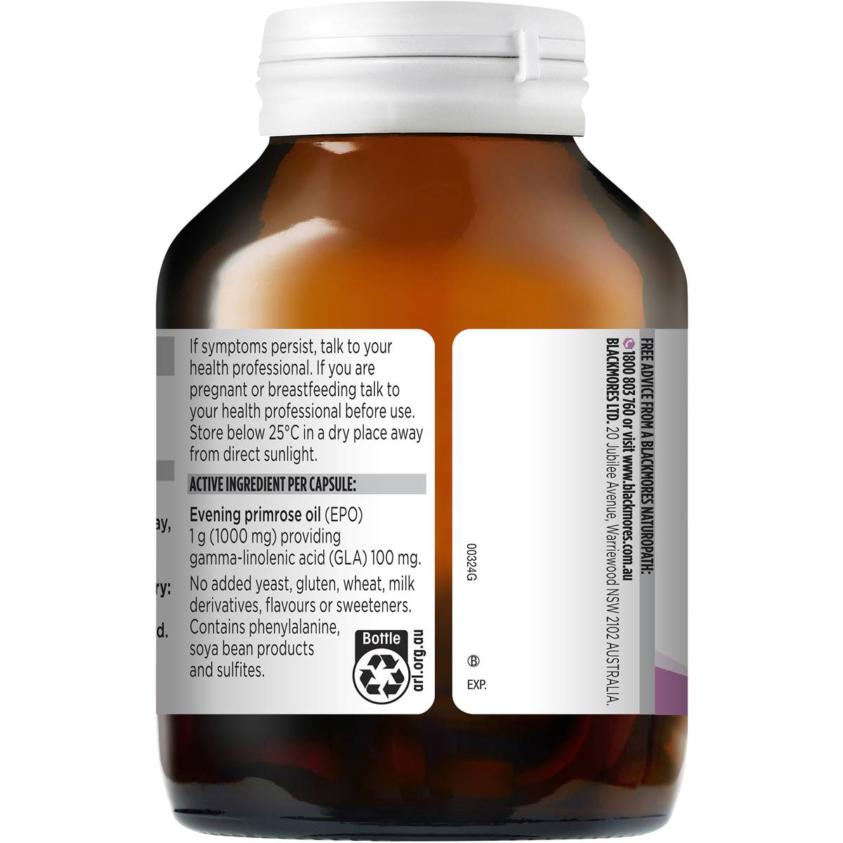 Tinh dầu Hoa anh thảo Blackmores Evening Primrose Oil 125 viên | Chất lượng đảm bảo từ Úc