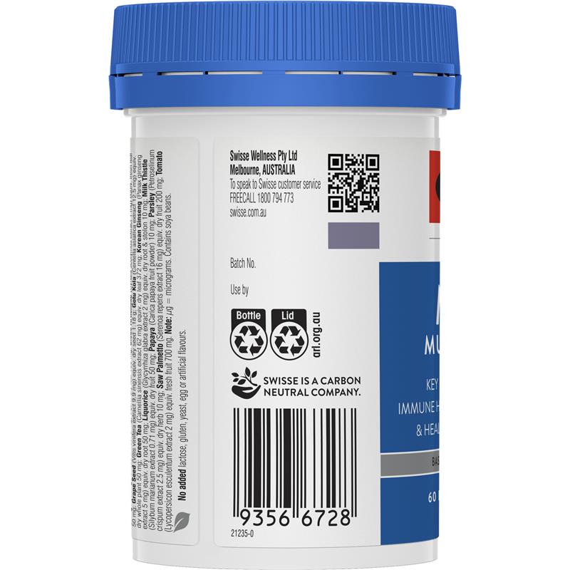 Vitamin tổng hợp cho nam Swisse Men's Multivitamin 60 viên | Sản phẩm chính hãng Úc