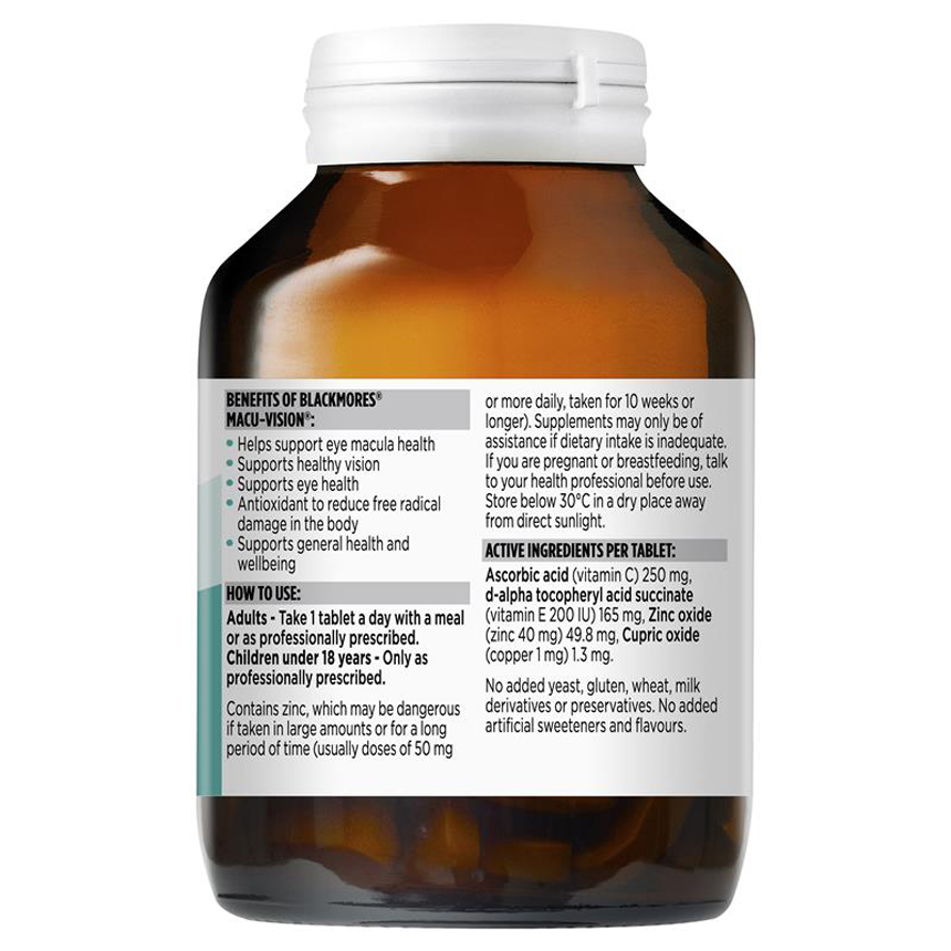 Viên uống bổ mắt Blackmores Macu Vision của Úc