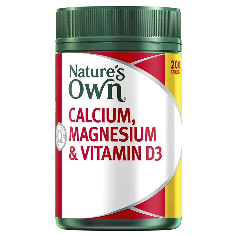 Viên bổ cơ & xương Calcium, Magnesium & Vitamin D3 Nature’s Own