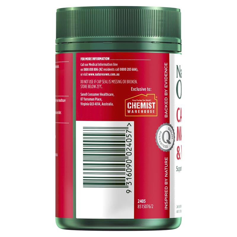 Viên bổ cơ & xương Calcium, Magnesium & Vitamin D3 Nature’s Own