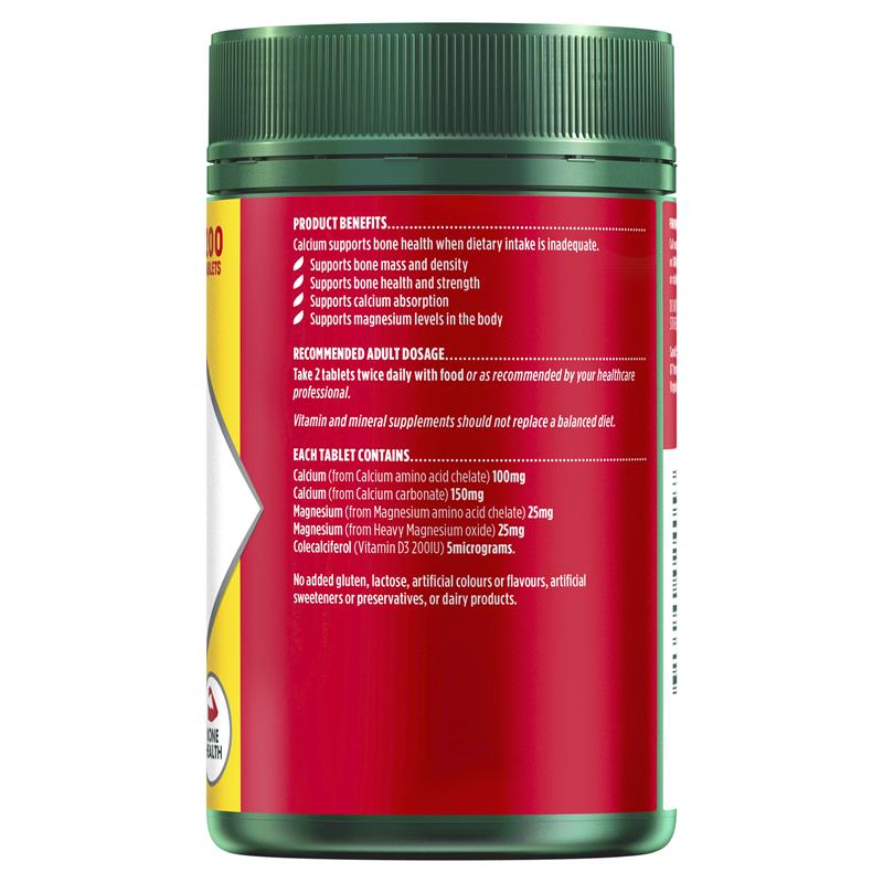 Viên bổ cơ & xương Calcium, Magnesium & Vitamin D3 Nature’s Own