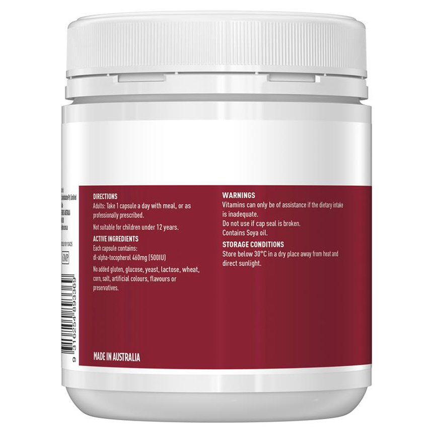 Vitamin E Healthy Care 500IU của Úc 200 viên