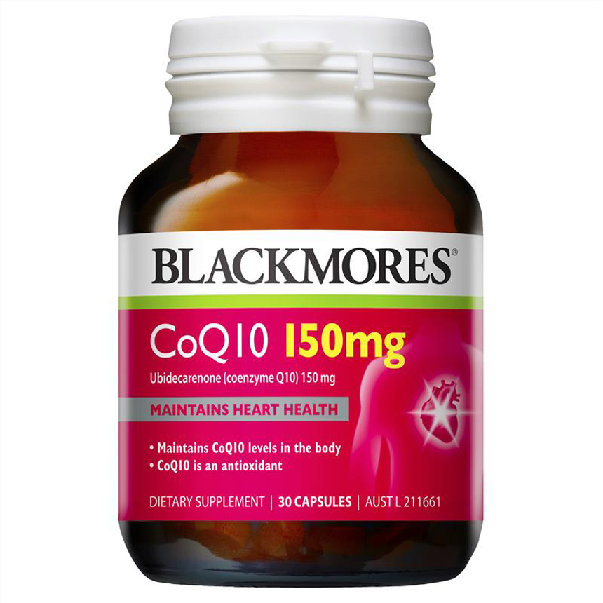 Coenzyme Q10 bổ tim Blackmores CoQ10 150mg High Potency