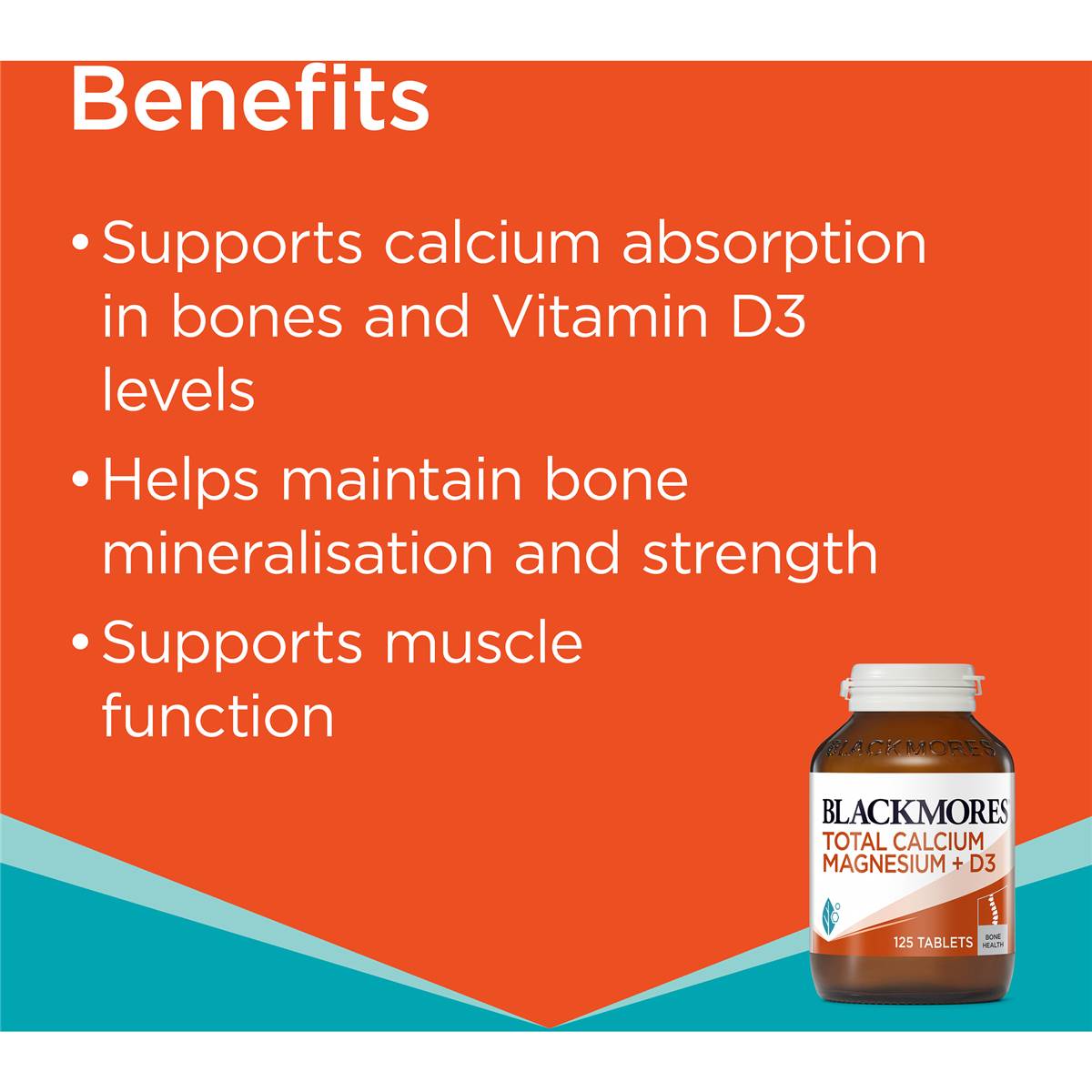 Viên uống Blackmores Total Calcium & Magnesium + D3