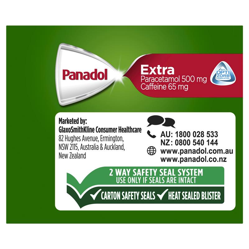 Panadol Extra Optizorb Pain Relief giảm đau hạ sốt