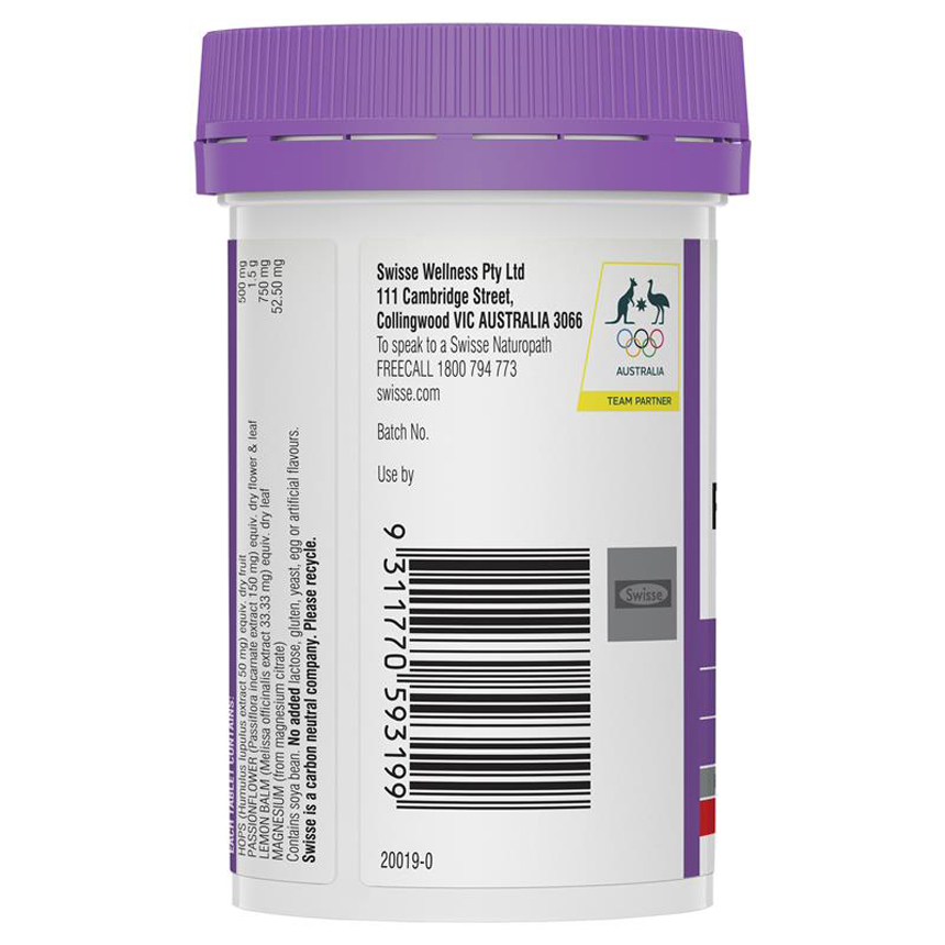 Swisse Ultiboost Relax & Sleep giúp thư giãn & ngủ ngon 60 viên | Sản phẩm Úc