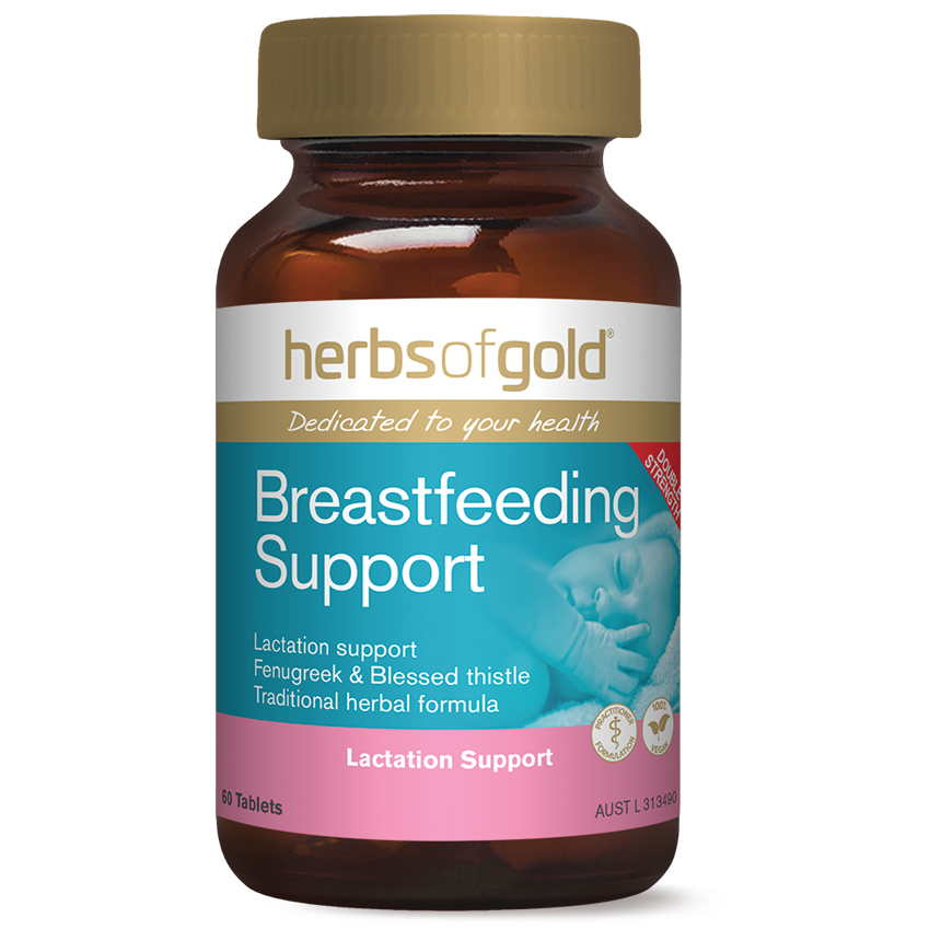 Viên uống lợi sữa Herbs of Gold Breastfeeding Support 60 viên | Thương hiệu Úc