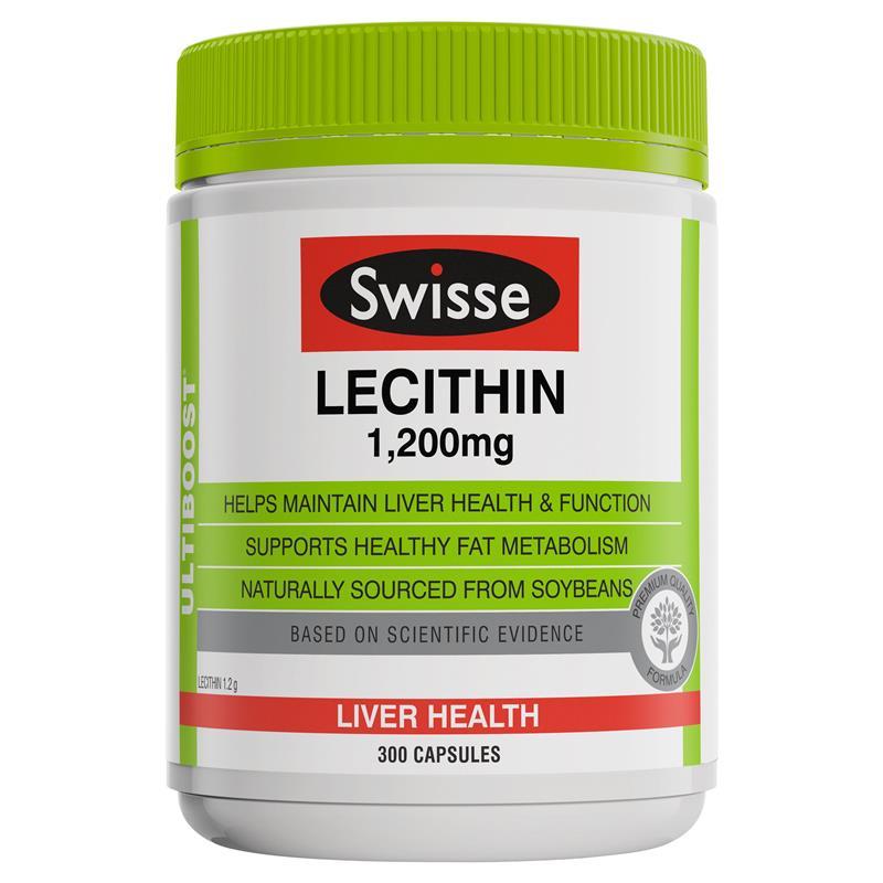 Viên mầm đậu nành Úc Swisse Lecithin 1200mg 300 viên | Chất lượng đảm bảo từ Úc