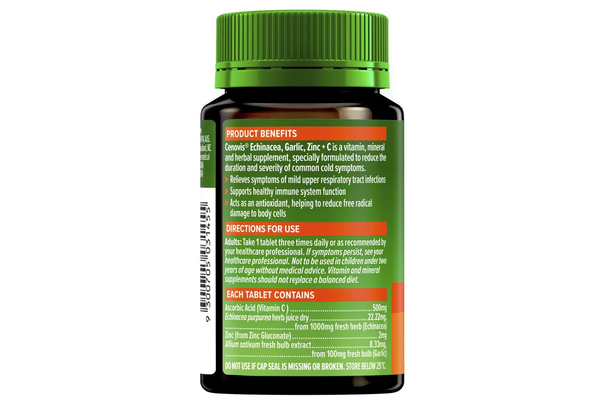 Viên uống Cenovis Echinacea Garlic Zinc + C tăng đề kháng