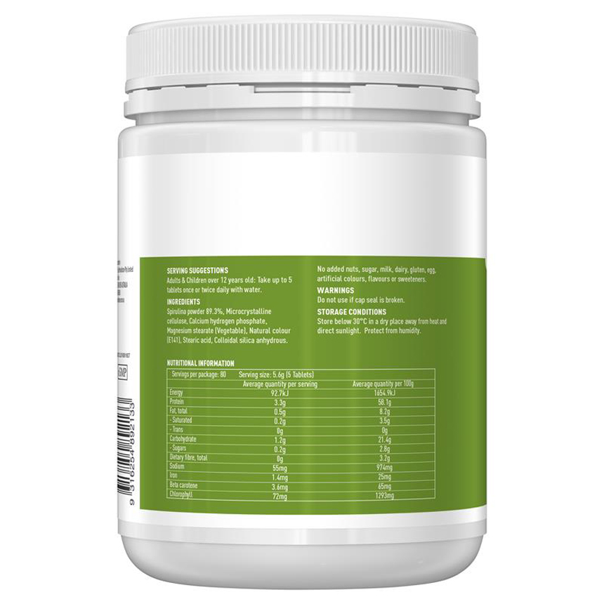 Viên uống tảo xoắn Úc Healthy Care Super Spirulina 400 viên