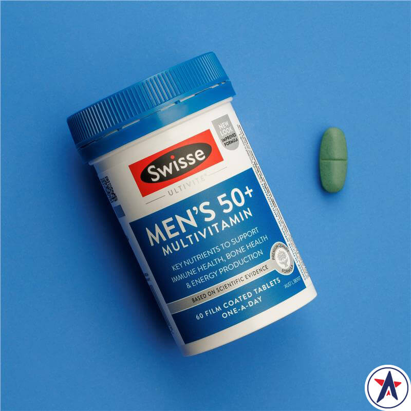 Vitamin tổng hợp cho nam giới lớn tuổi Swisse Men's 50+ Multivitamin