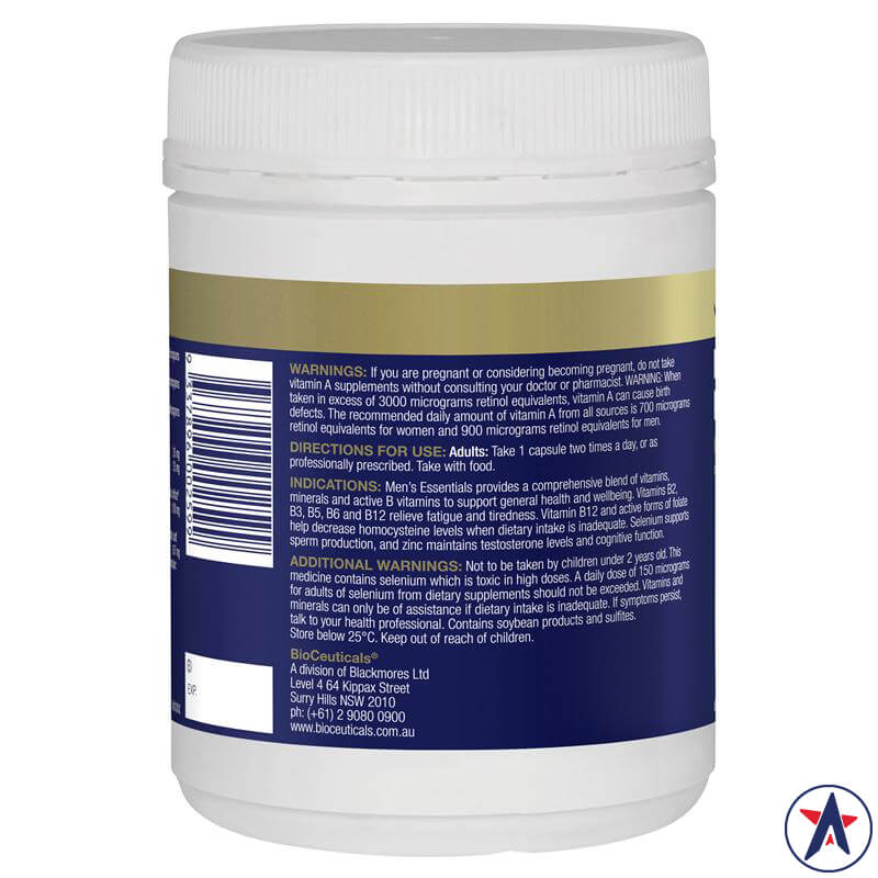 Chất khoáng vi lượng cho nam BioCeuticals Men's Essentials