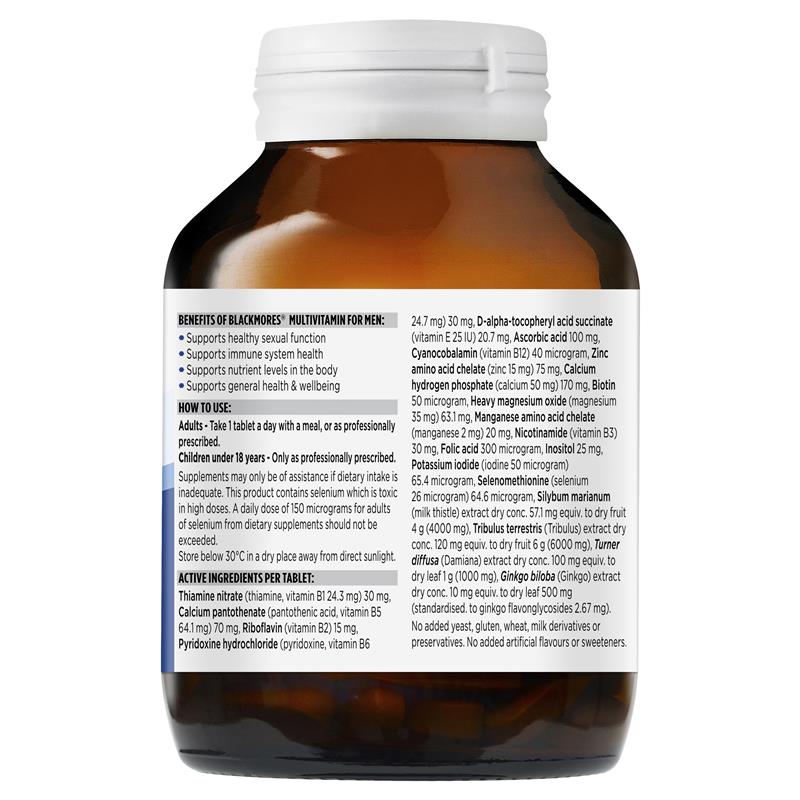 Vitamin tổng hợp cho nam Blackmores Multivitamin for Men 150 viên | Hàng xách tay Úc chính hãng