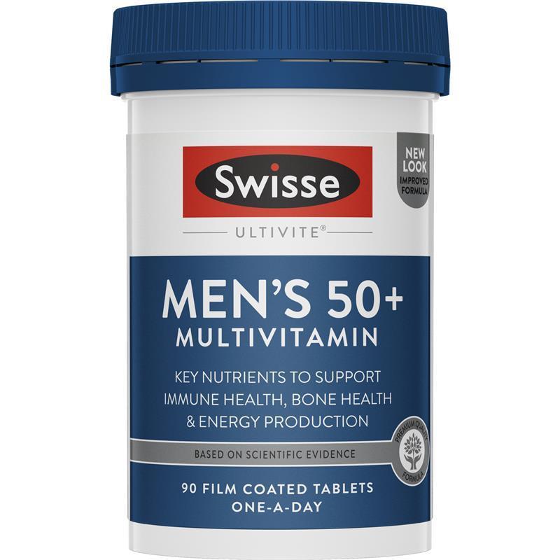 Vitamin tổng hợp cho nam Swisse Mens 50+ Multivitamin 90 viên | Chất lượng đảm bảo từ Úc