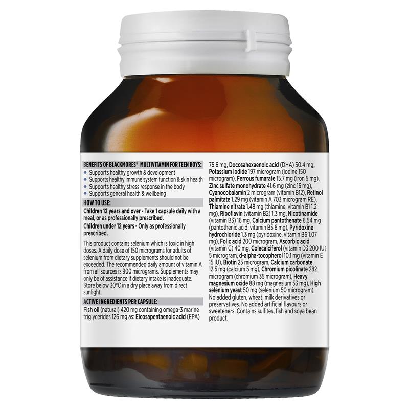 Vitamin tổng hợp Blackmores Multivitamin for Teen Boys 60 viên | Sản phẩm chất lượng từ Úc