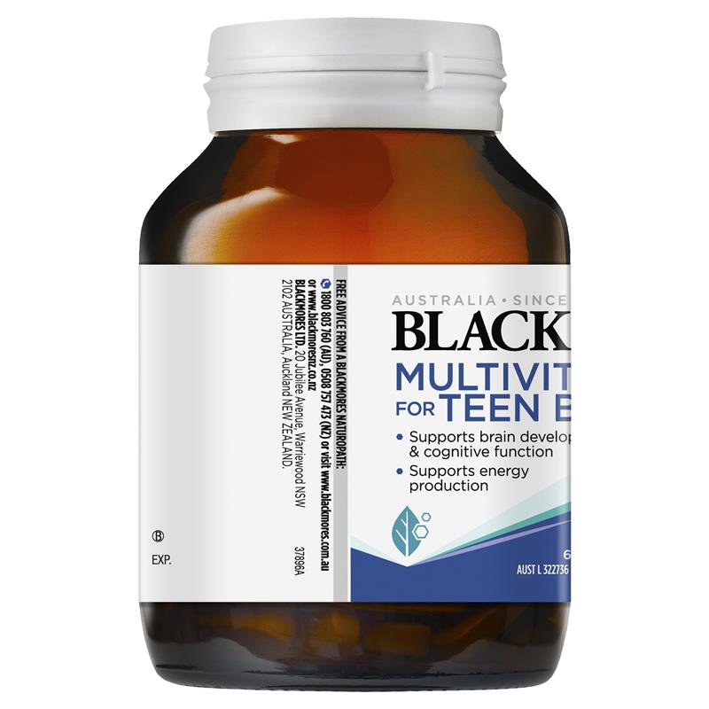 Vitamin tổng hợp Blackmores Multivitamin for Teen Boys 60 viên | Xuất xứ Úc (Australia)
