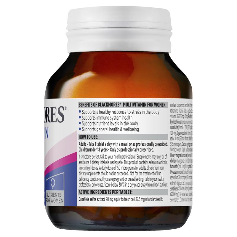 Vitamin tổng hợp cho nữ Blackmores Multivitamin for Women 50 viên | Sản phẩm chính hãng Úc