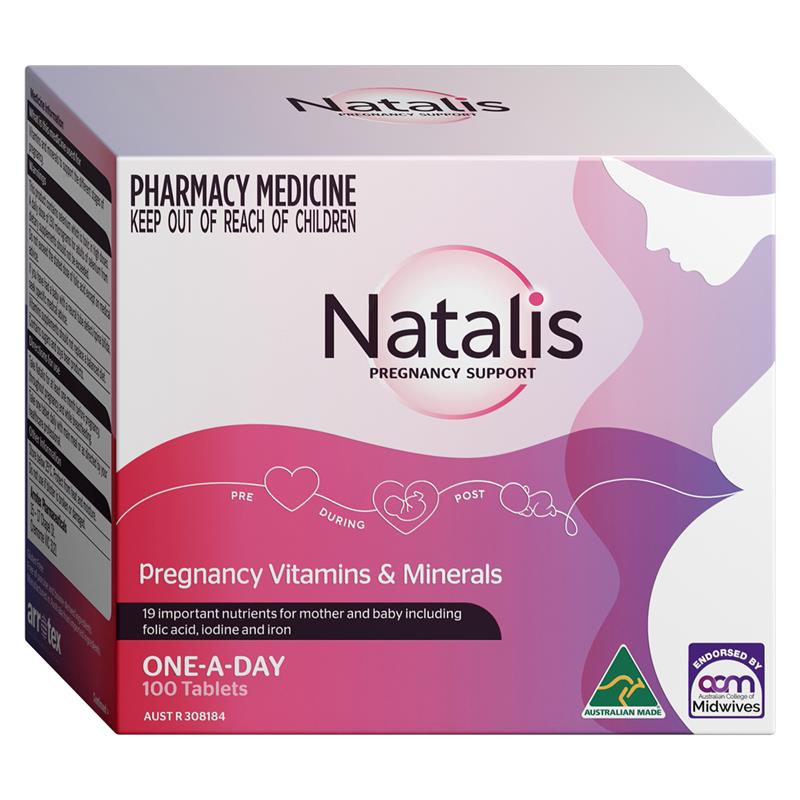 Vitamin tổng hợp cho phụ nữ mang thai và cho con bú Natalis Pregnancy Support