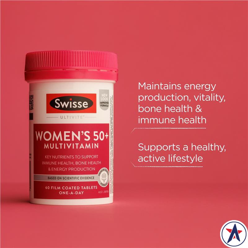 Vitamin tổng hợp Swisse cho nữ Womens 50+ Multivitamin 60 viên | Sản phẩm chất lượng từ Úc