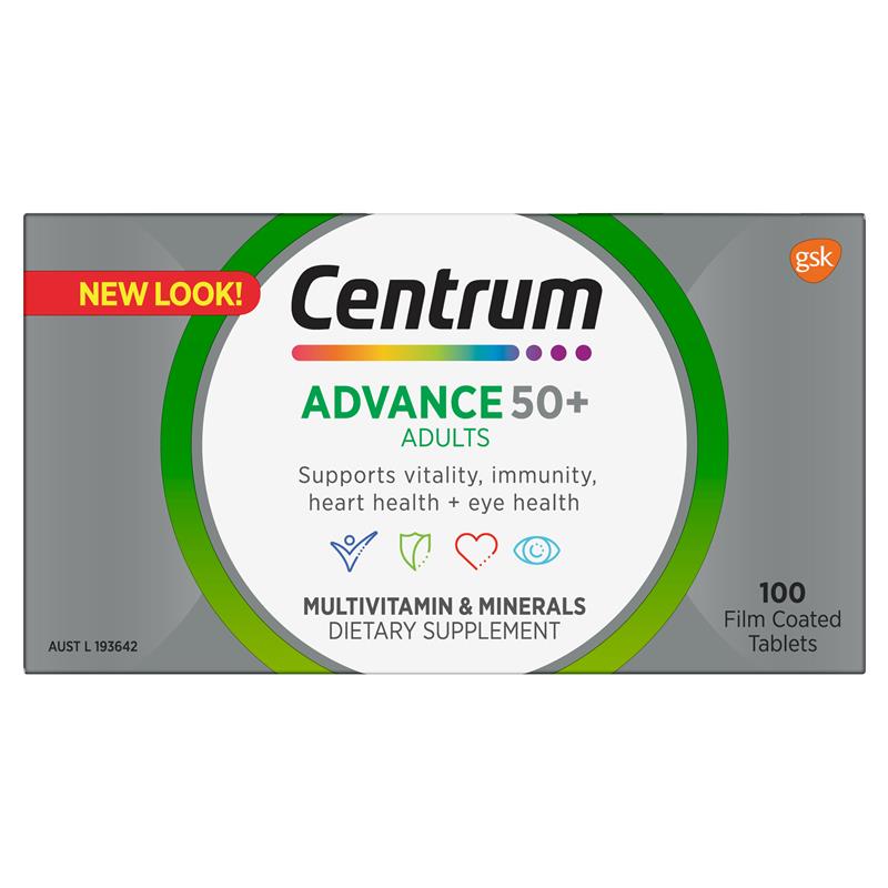 Vitamin tổng hợp Centrum Multivitamin Advance 50+ cho người lớn tuổi