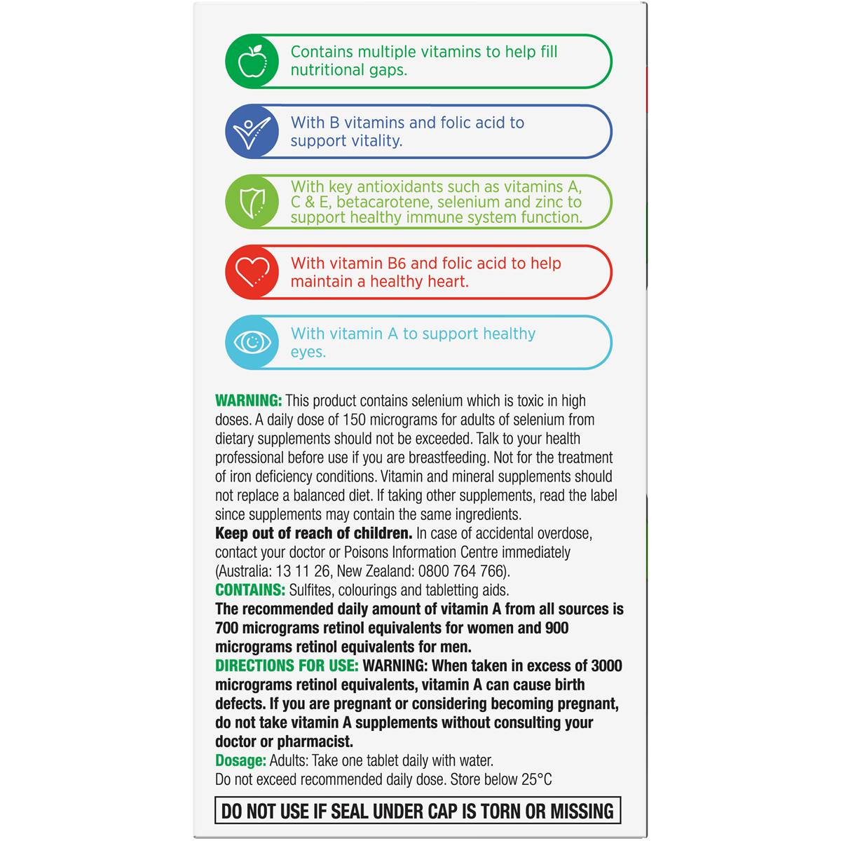 Vitamin tổng hợp Centrum Multivitamin Advance 50+ cho người lớn tuổi