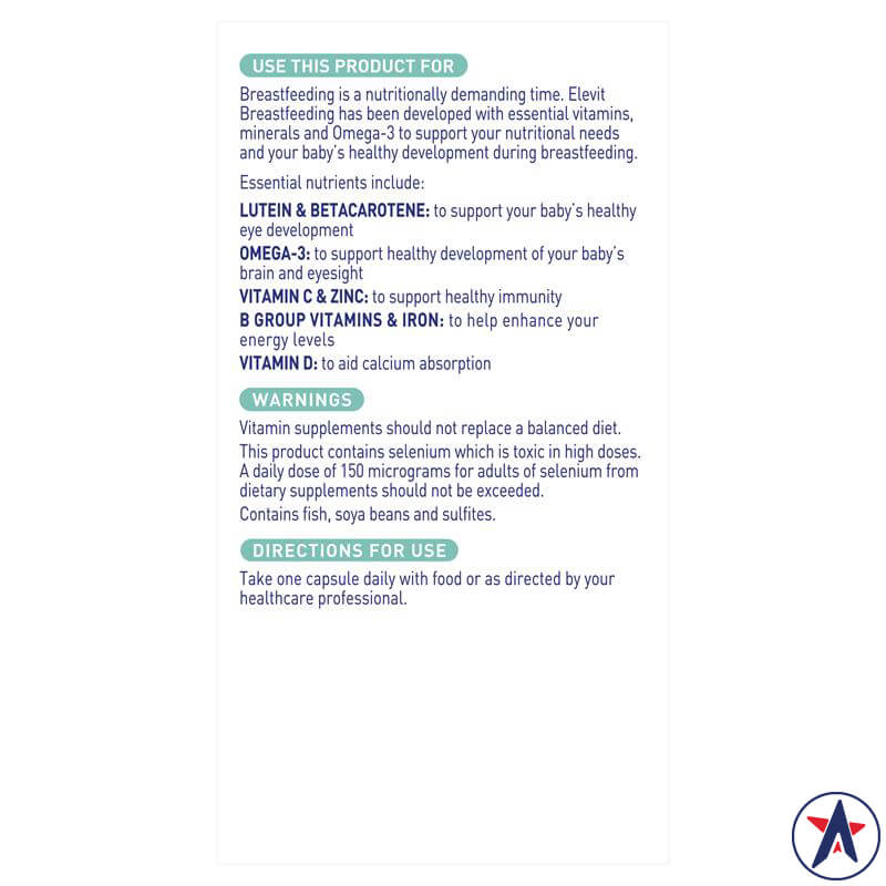 Elevit sau sinh & cho con bú Breastfeeding Multivitamin