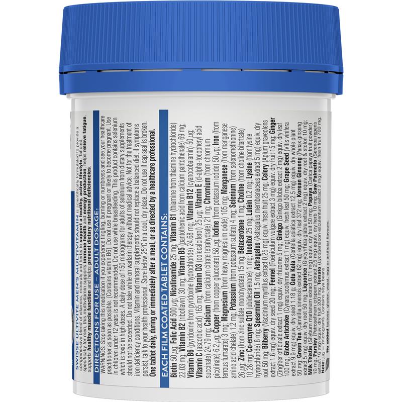 Vitamin tổng hợp cho nam Swisse Men's Multivitamin