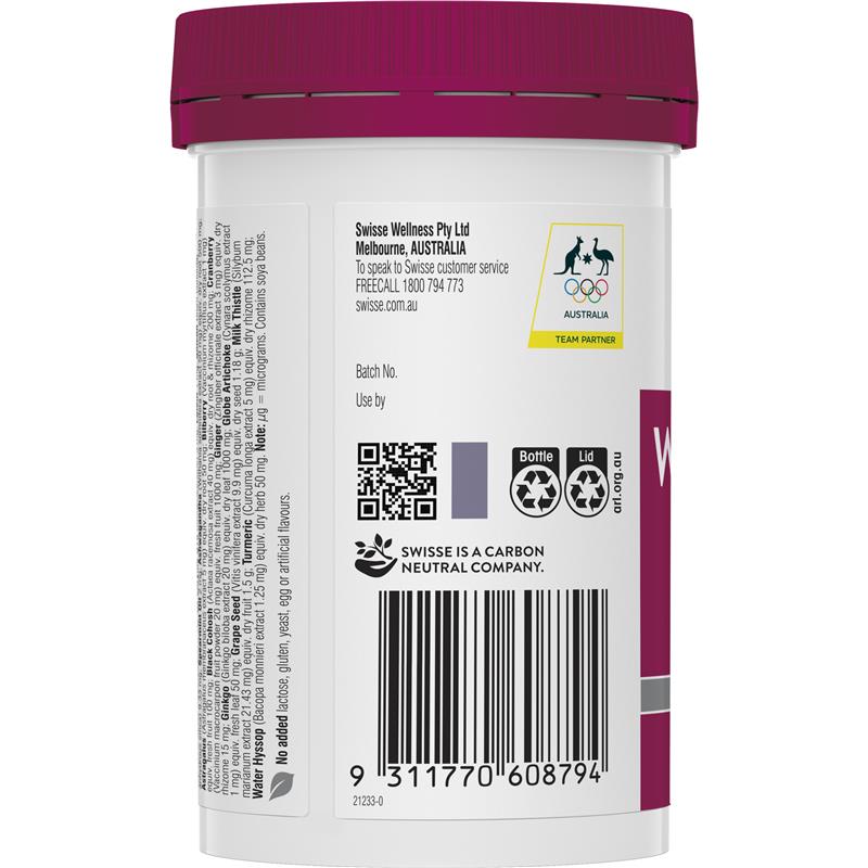 Vitamin tổng hợp cho phụ nữ lớn tuổi Swisse Women's 50+ Multivitamin