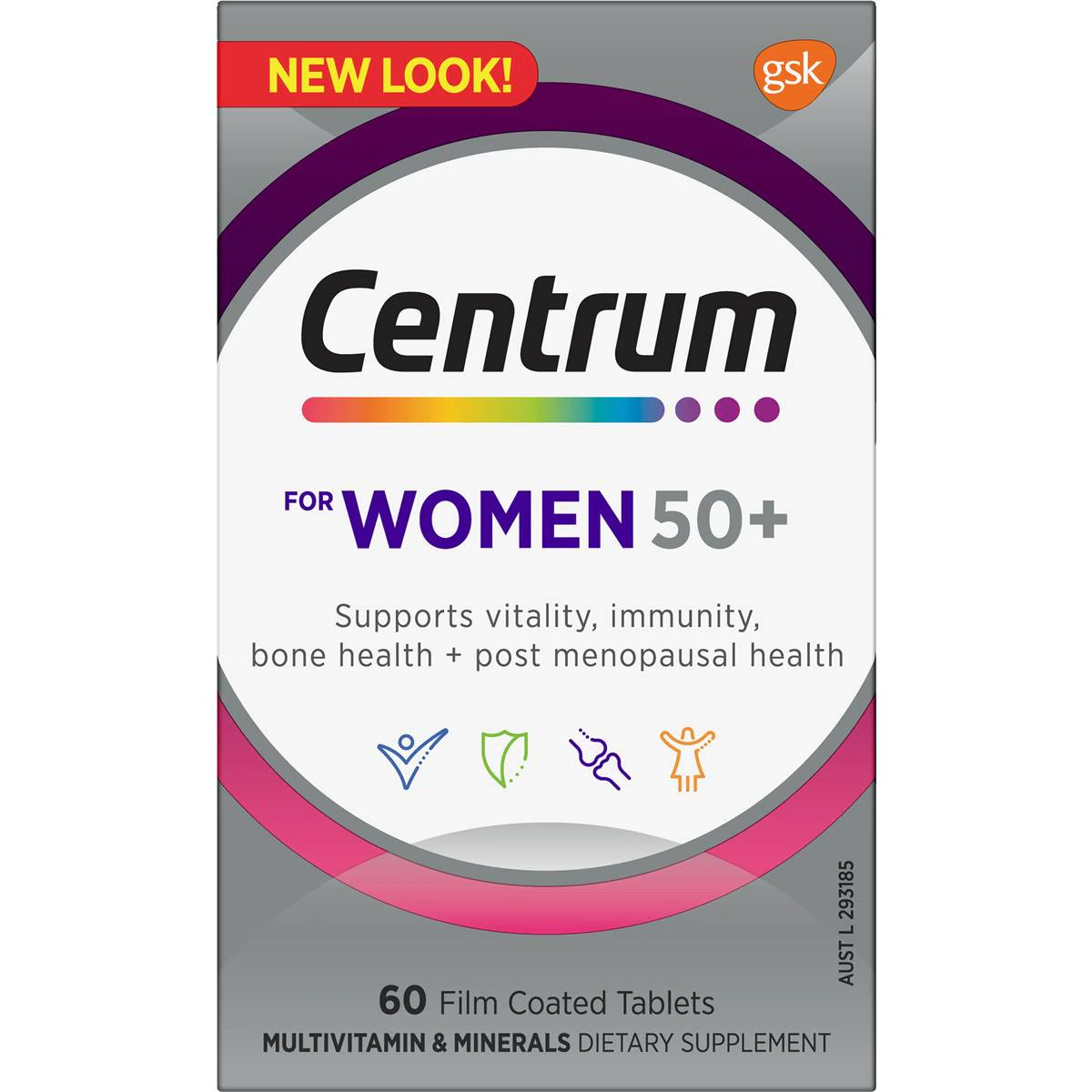 Vitamin tổng hợp cho nữ lớn tuổi Centrum For Women 50+