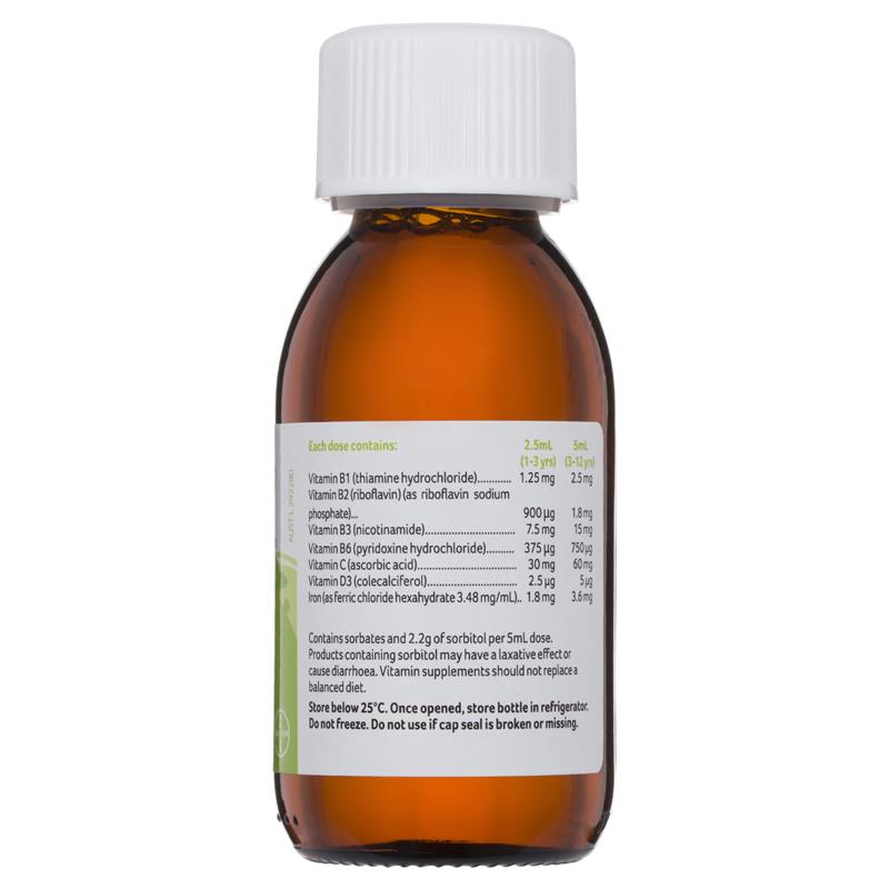 Vitamin tổng hợp cho bé Pentavite Multivitamin + Iron Kids Liquid