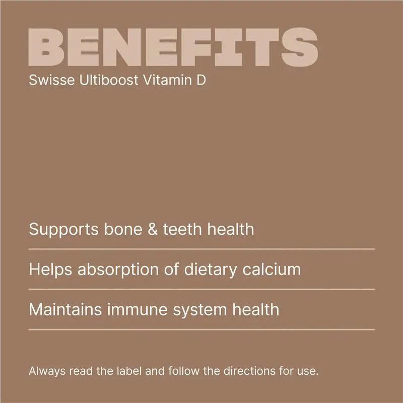 Viên uống bổ sung Vitamin D Swisse Ultiboost