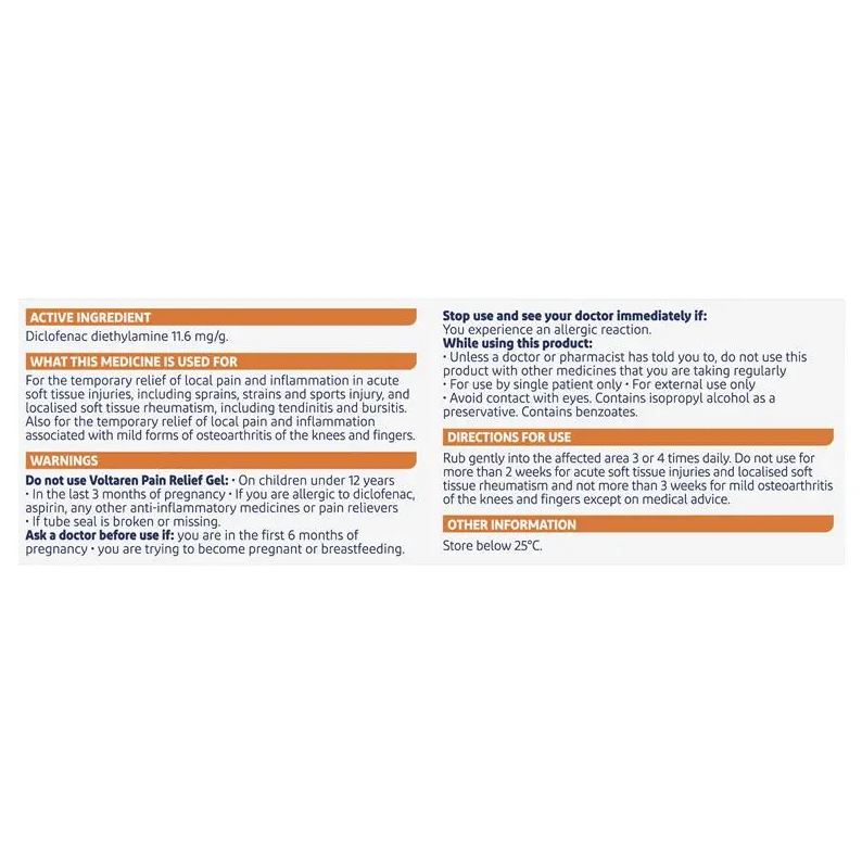 Kem bôi xoa bóp giảm sưng viêm Voltaren Emulgel with No Mess Applicator 75g