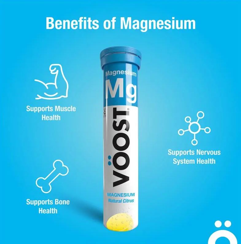 Viên sủi bổ sung Magie Voost Magnesium Effervescent