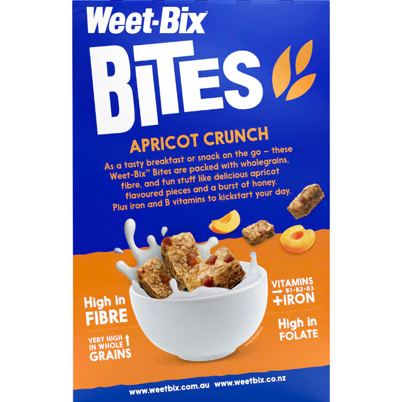 Ngũ cốc ăn sáng vị mơ Weet-bix Apricot Bites 500g
