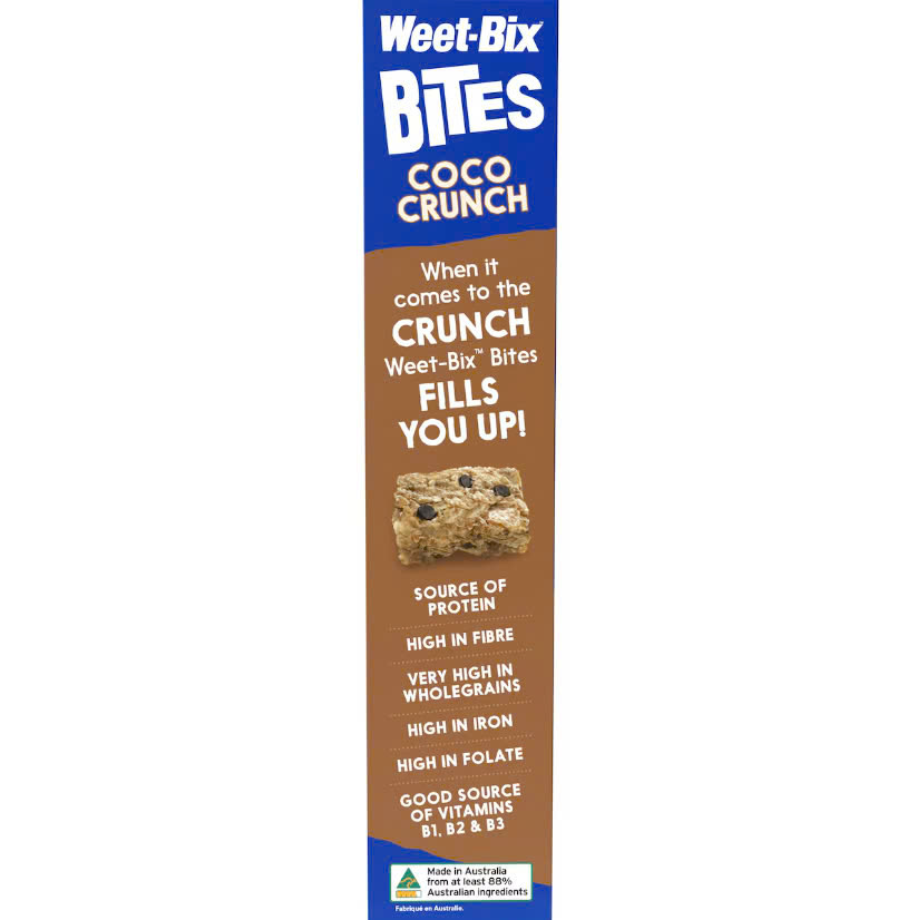 Ngũ cốc ăn sáng vị socola Weet-bix Bites Coco Crunch 500g