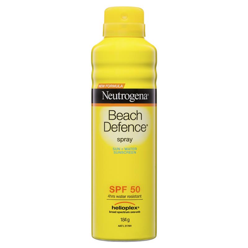 Xịt chống nắng đi biển Neutrogena SPF 50 Beach Defence Spray 184g | Mua sắm hàng Úc tại Ausmart