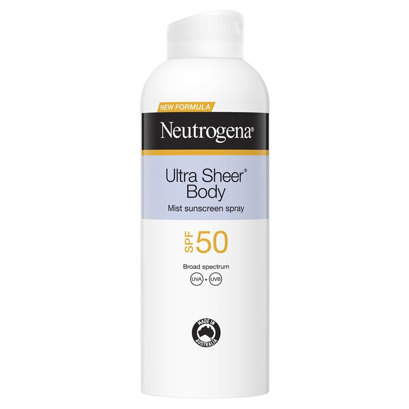 Xịt chống nắng Neutrogena Ultra Sheer Body SPF 50 Sunscreen 140g