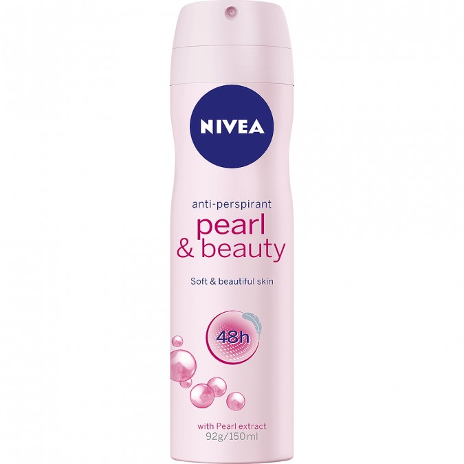 Xịt khử mùi Nivea nữ Pearl & Beauty 48H Anti Perspirant 150ml | Nhập khẩu chính hãng từ Úc