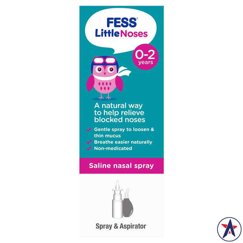 Xịt mũi cho bé Fess Little Noses Saline Nose Spray + Aspirator 15ml