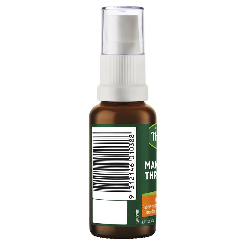 Xịt keo ong giảm đau họng Thompson's Manuka Sore Throat 25ml | Sản phẩm chất lượng từ Úc