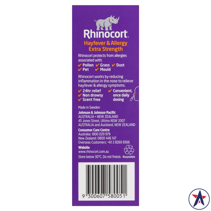 Xịt viêm mũi dị ứng Rhinocort Hayfever & Allergy Extra Strength