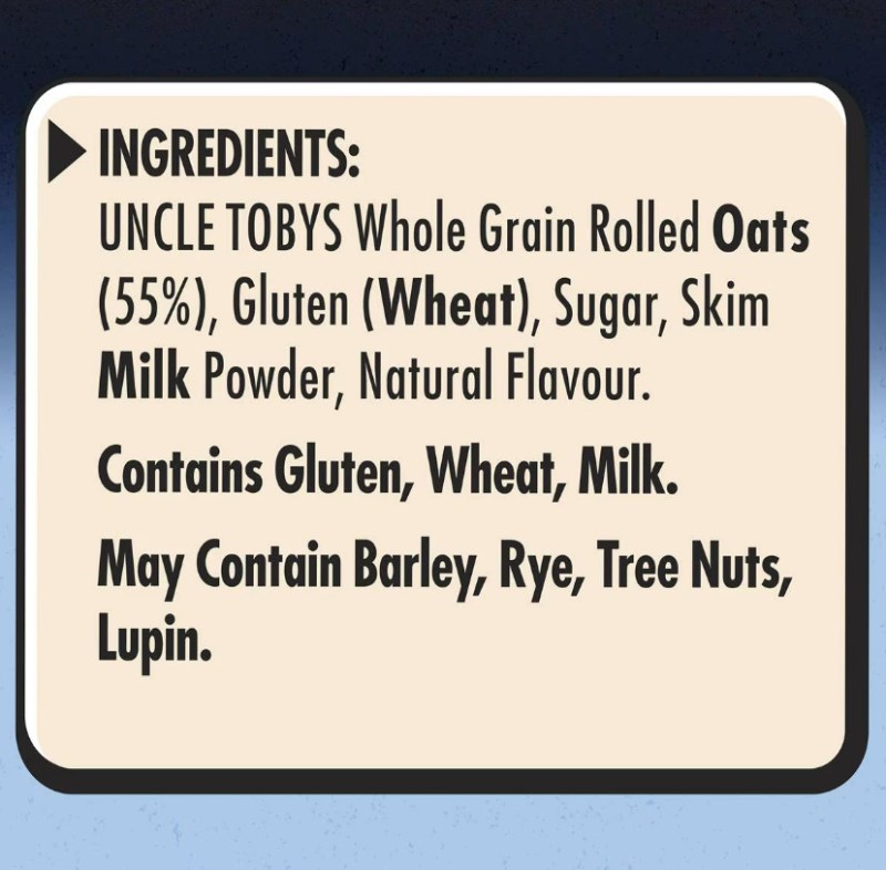 Yến mạch ăn liền vị vani Uncle Tobys Big Bowl Quick Oats Protein Vanilla 368g